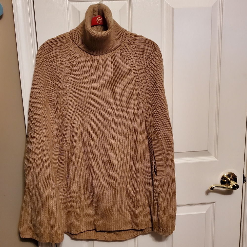 Knit poncho
